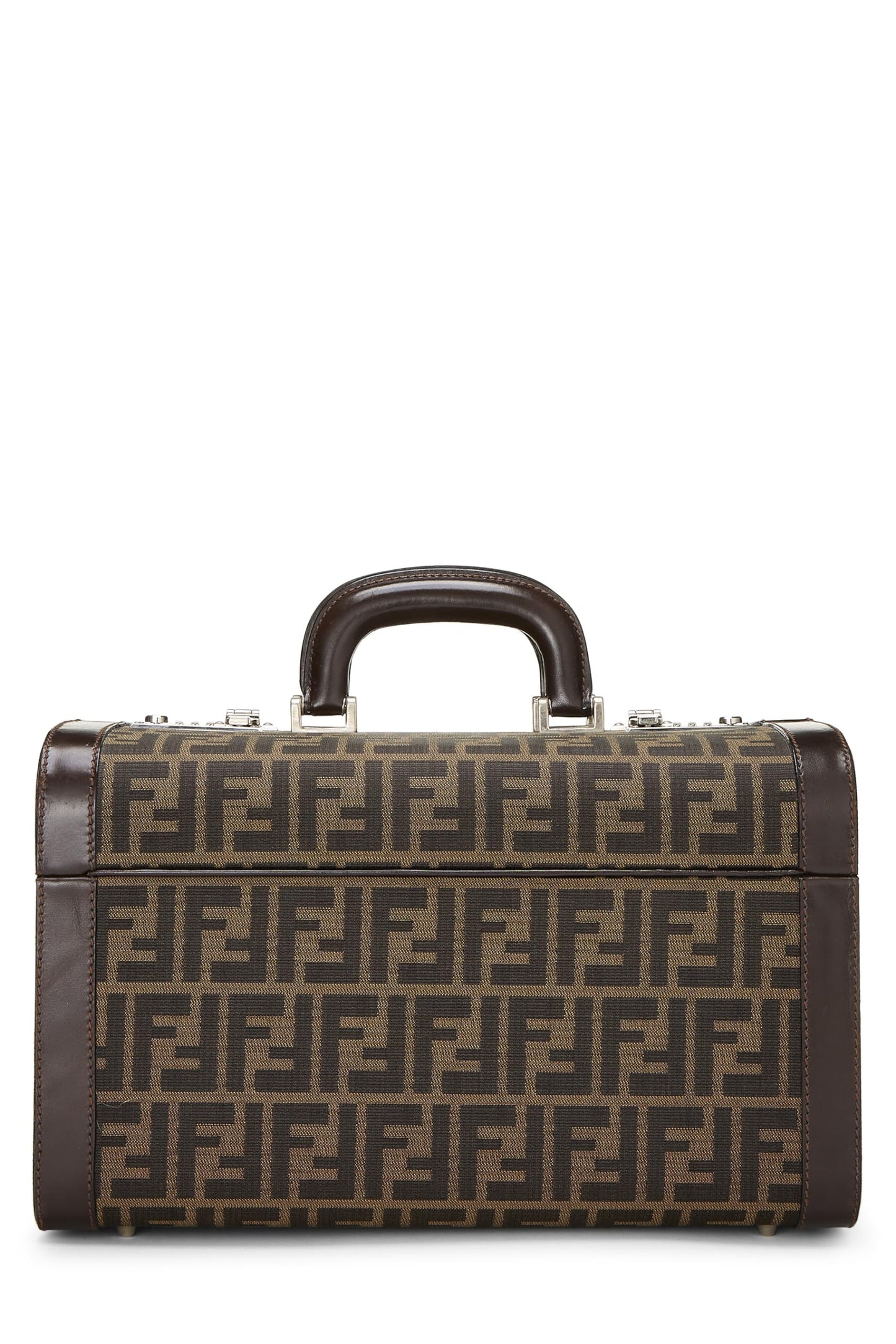 Fendi,  Brown Zucca Canvas Box Vanity, Brown