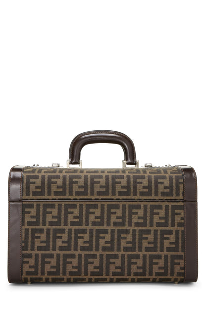 Fendi,  Brown Zucca Canvas Box Vanity, Brown