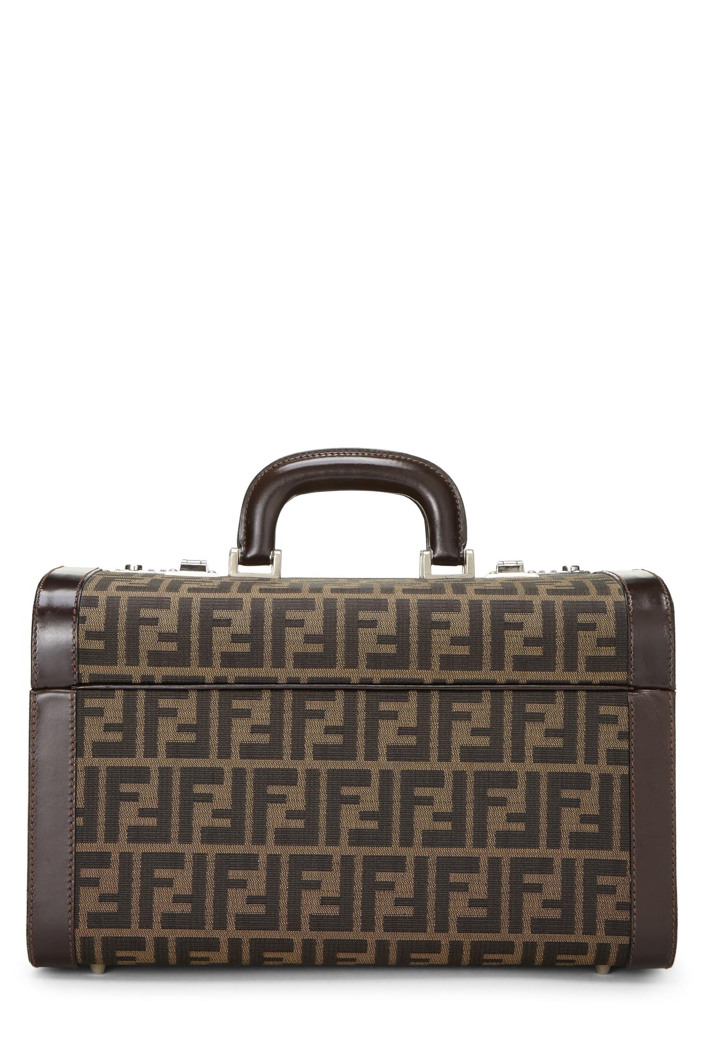 Fendi,  Brown Zucca Canvas Box Vanity, Brown