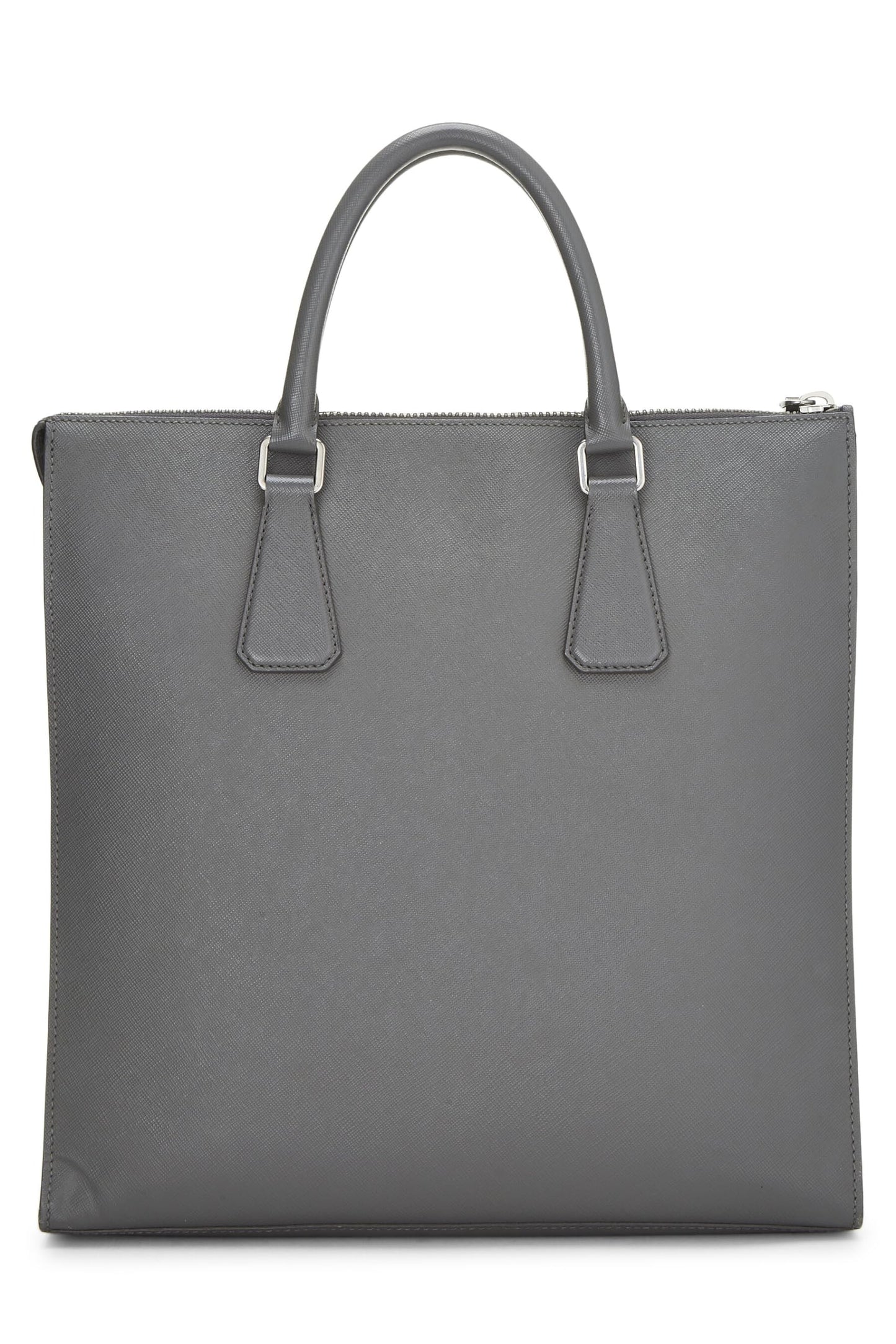 Prada,  Grey Saffiano Tote, Grey