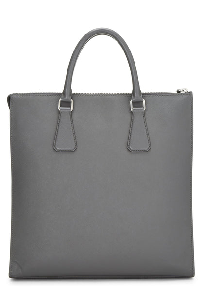 Prada,  Grey Saffiano Tote, Grey