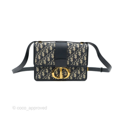Dior 30 Montaigne Bag Blue Dior Oblique Jacquard