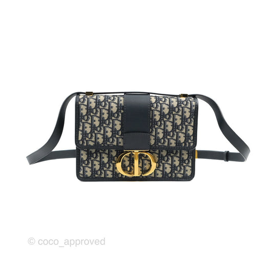 Dior 30 Montaigne Bag Blue Dior Oblique Jacquard