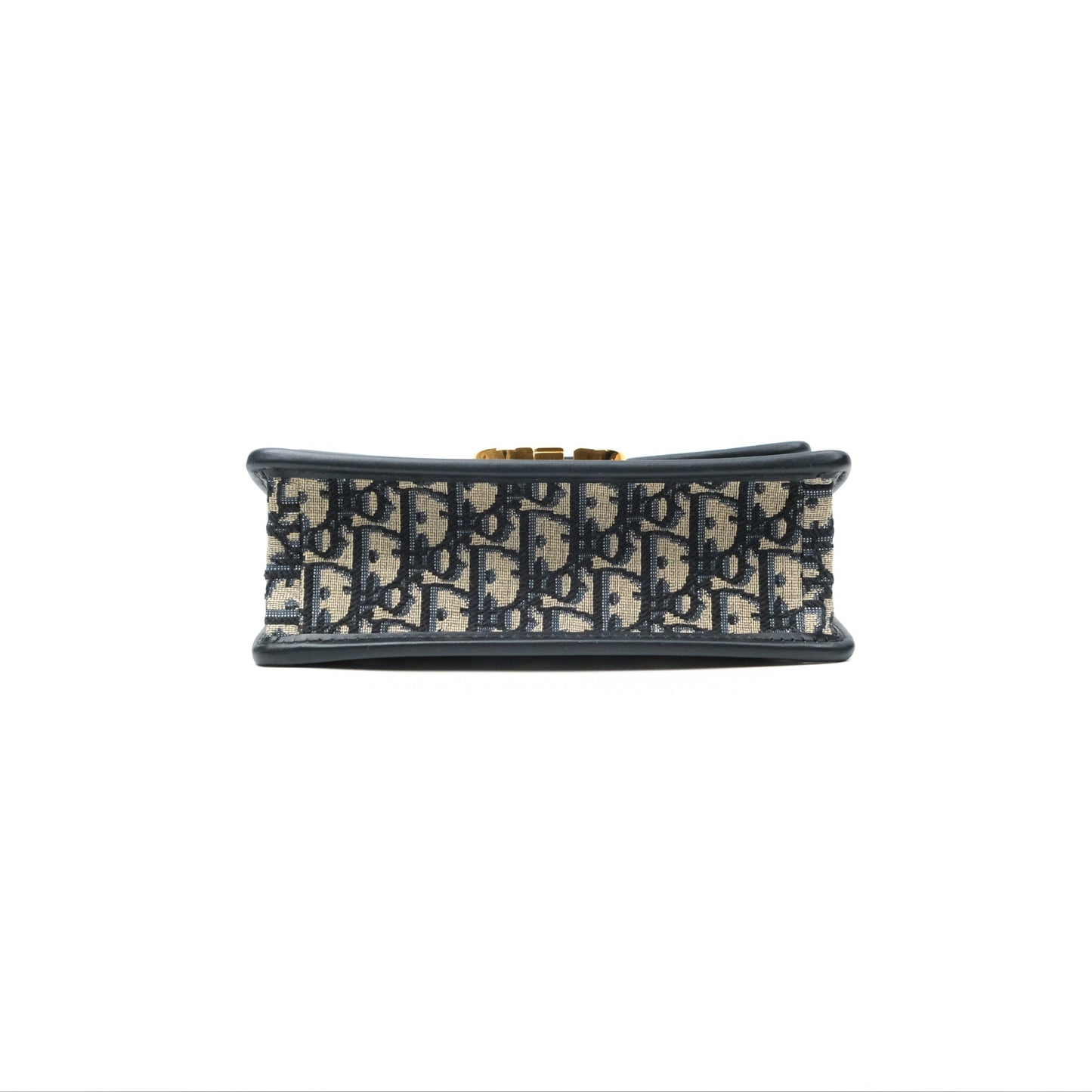 Dior 30 Montaigne East-West Bag With Chain Blue Dior Oblique Jacquard