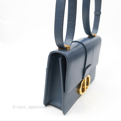 Dior 30 Montaigne Bag Blue Box Calfskin