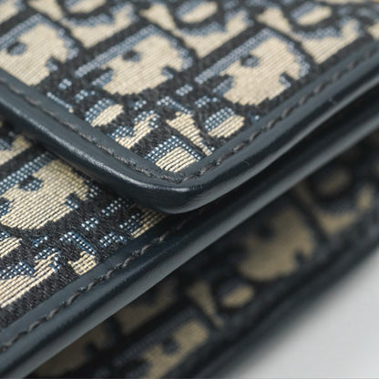 Christian Dior 30 Montaigne with Chain Blue Dior Oblique Jacquard