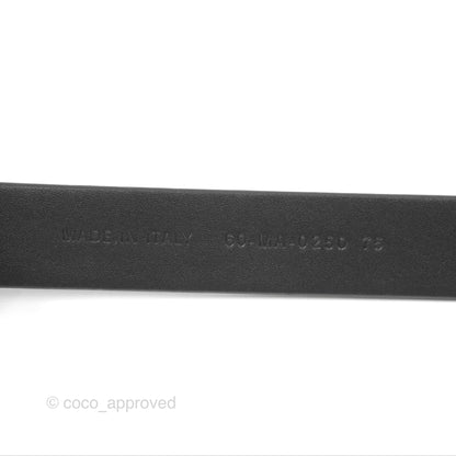 Dior Saddle Belt Black Ultrasmooth Calfskin Antique Gold 20mm