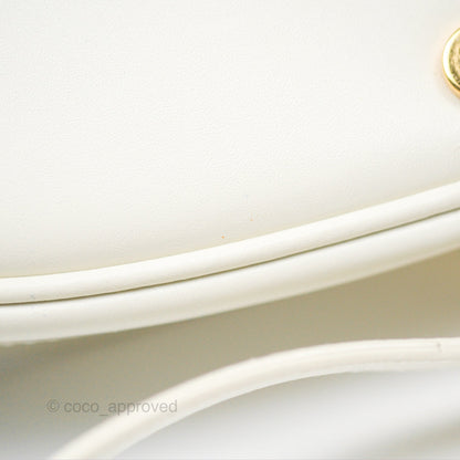 Christian Dior Bobby East-West Bag Calfskin White