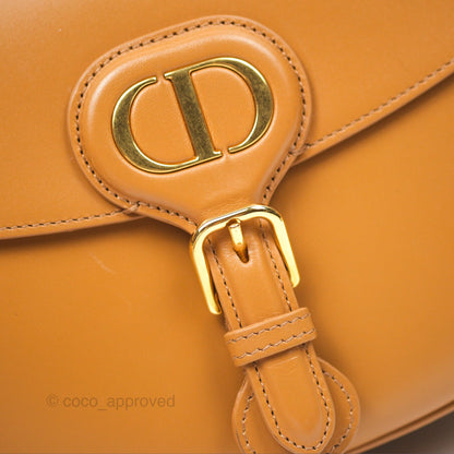 Christian Dior Medium Bobby Bag Camel Calfskin Gold Hardware
