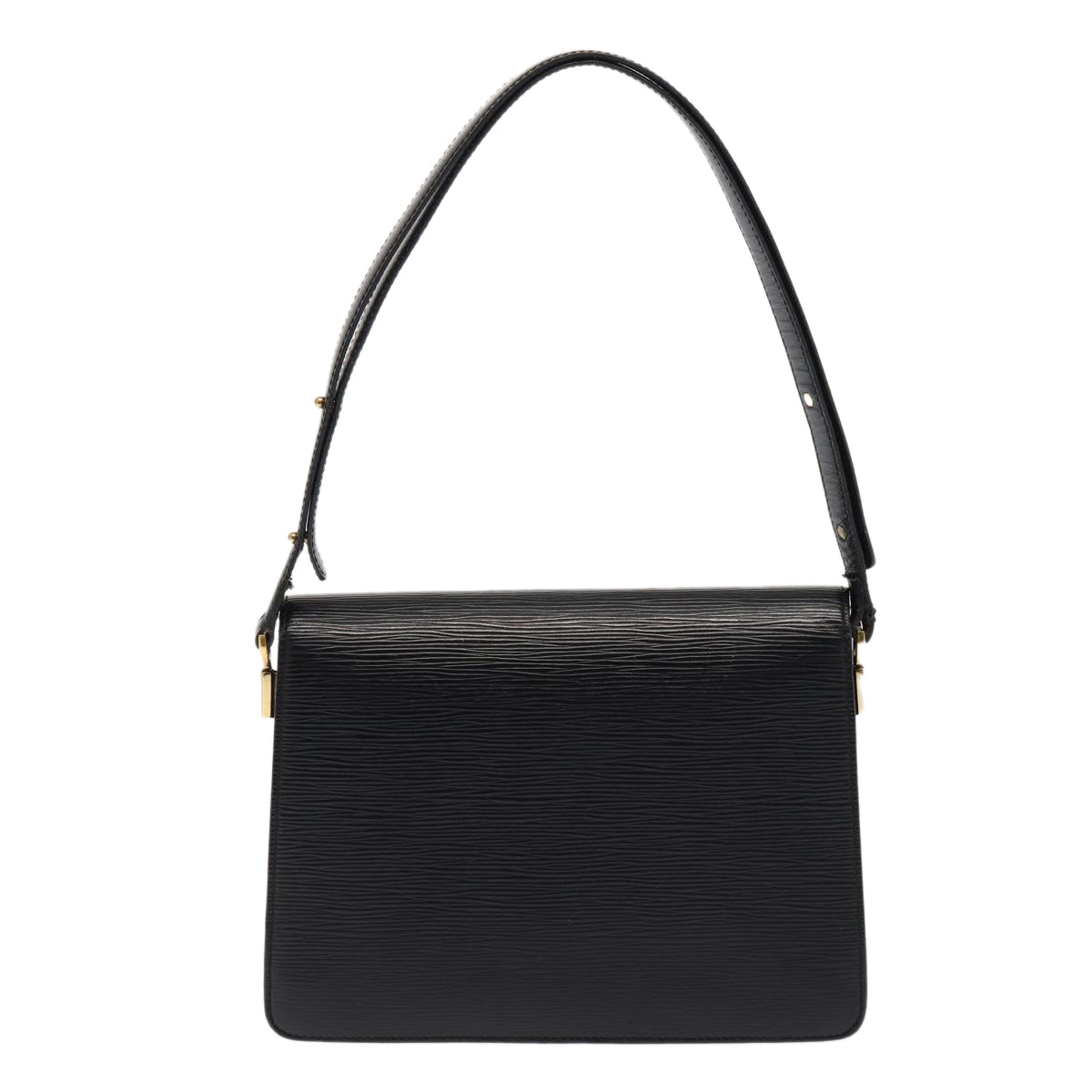 LOUIS VUITTON Epi Bicolor Free Run Shoulder Bag Black Blue M52415 LV Auth 87867