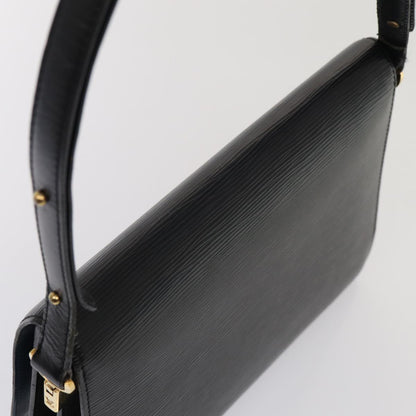 LOUIS VUITTON Epi Bicolor Free Run Shoulder Bag Black Blue M52415 LV Auth 87867