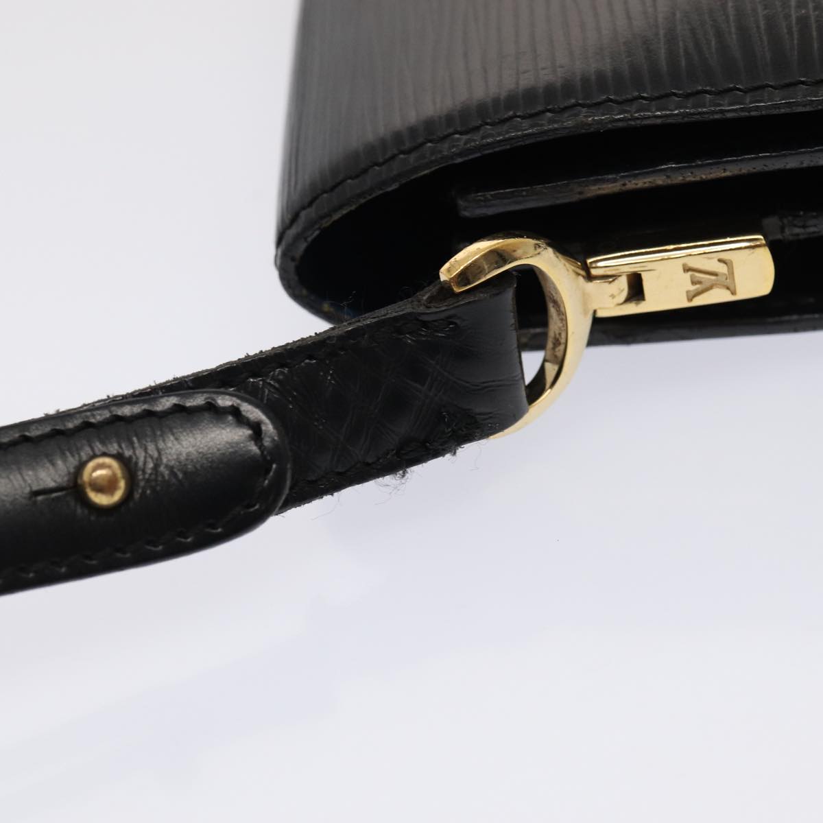 LOUIS VUITTON Epi Bicolor Free Run Shoulder Bag Black Blue M52415 LV Auth 87867