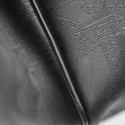 Dior Vintage Trotter Boston Duffle Bag Oblique Black