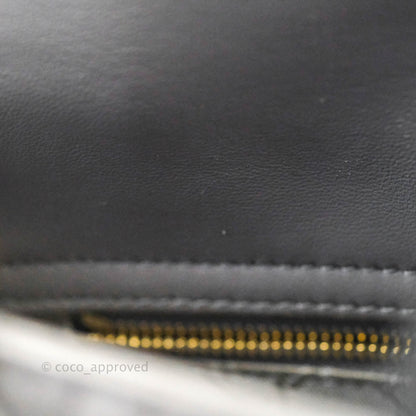 Christian Dior Lambskin My ABCDior Lady Dior Grey Gold Hardware