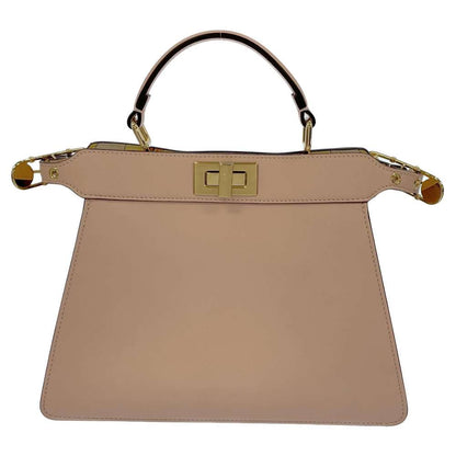 FENDI Fendace Peekaboo I see you Pink 8BN327 Leather Size Medium