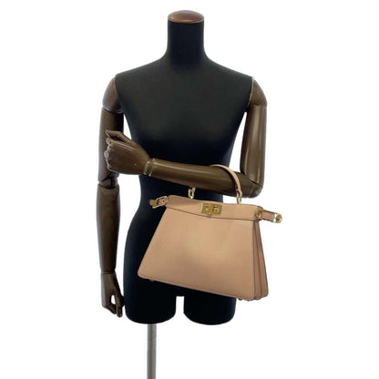 FENDI Fendace Peekaboo I see you Pink 8BN327 Leather Size Medium