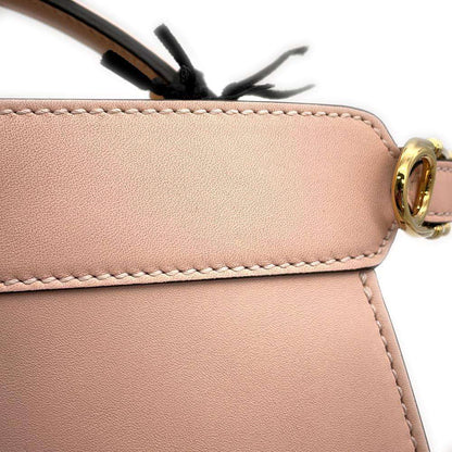 FENDI Fendace Peekaboo I see you Pink 8BN327 Leather Size Medium