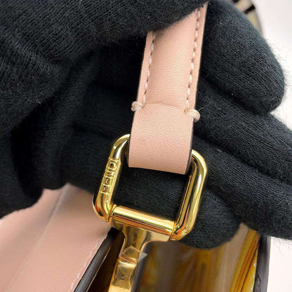 FENDI Fendace Peekaboo I see you Pink 8BN327 Leather Size Medium