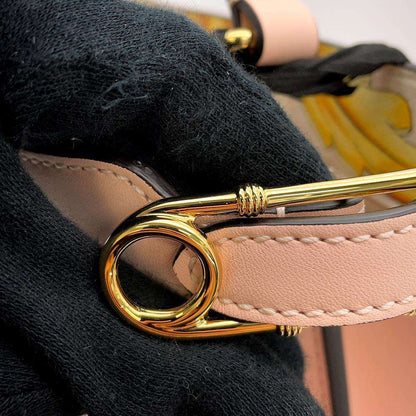 FENDI Fendace Peekaboo I see you Pink 8BN327 Leather Size Medium