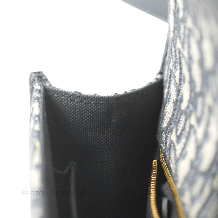 Dior 30 Montaigne Bag Blue Dior Oblique Jacquard
