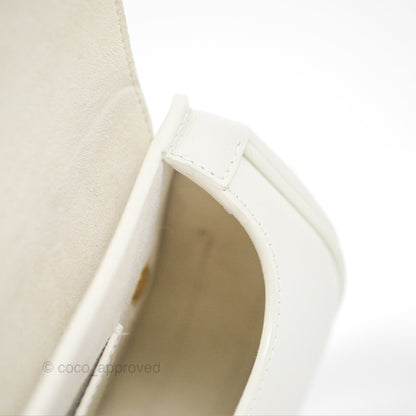 Christian Dior Bobby East-West Bag Calfskin White