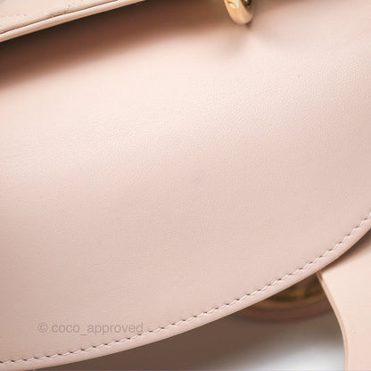 Christian Dior My ABCDior Lady Dior Pale Pink Cannage Lambskin Gold Hardware