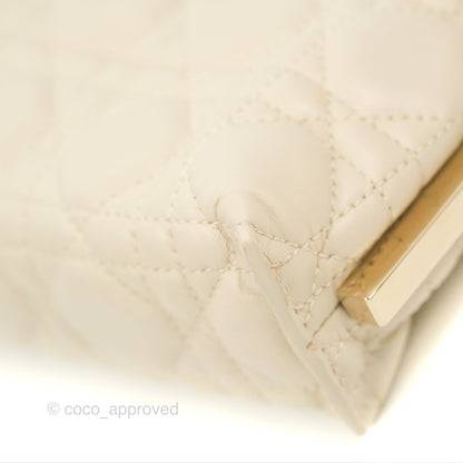 Dior Club Bag Dusty Ivory Cannage Lambskin