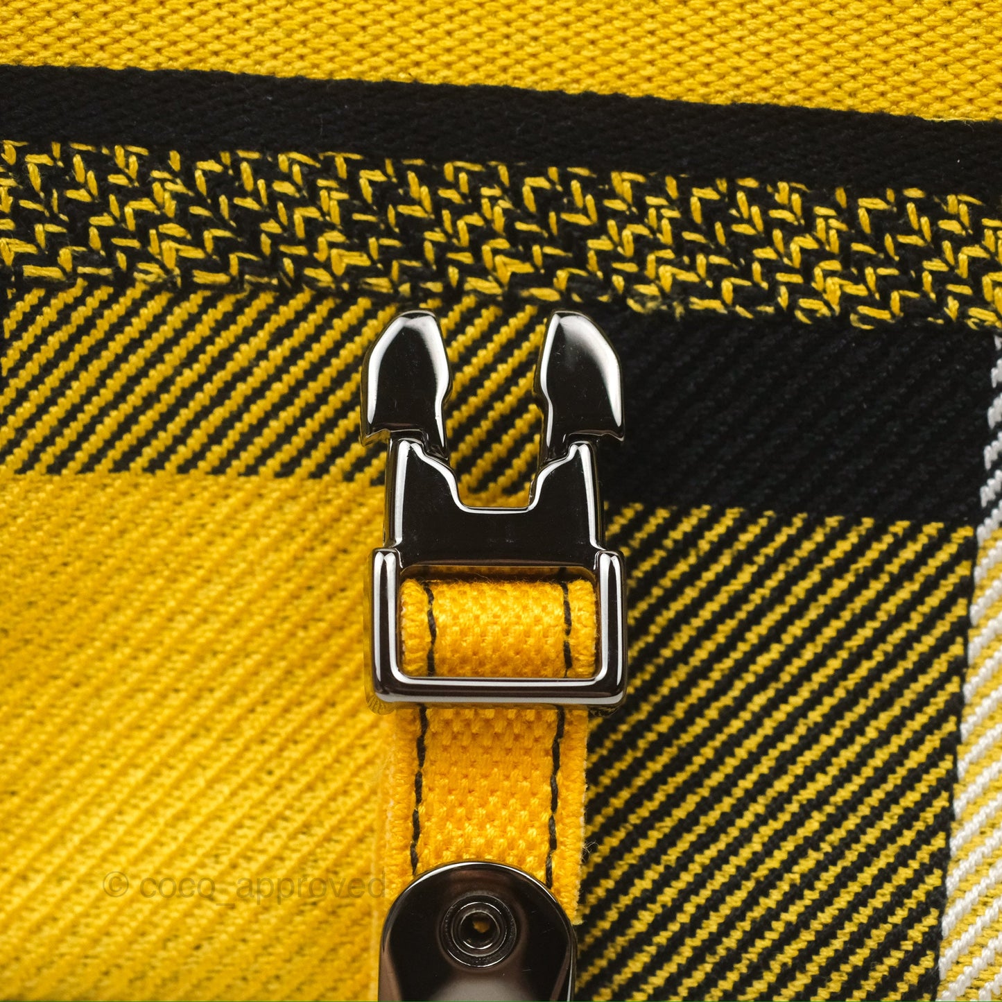 Christian Dior Small Diorcamp Bag Yellow Black Checkered Embroidery