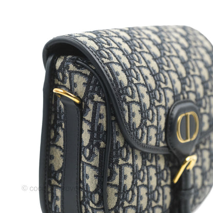 Dior Medium Bobby Bag Blue Oblique Jacquard Canvas