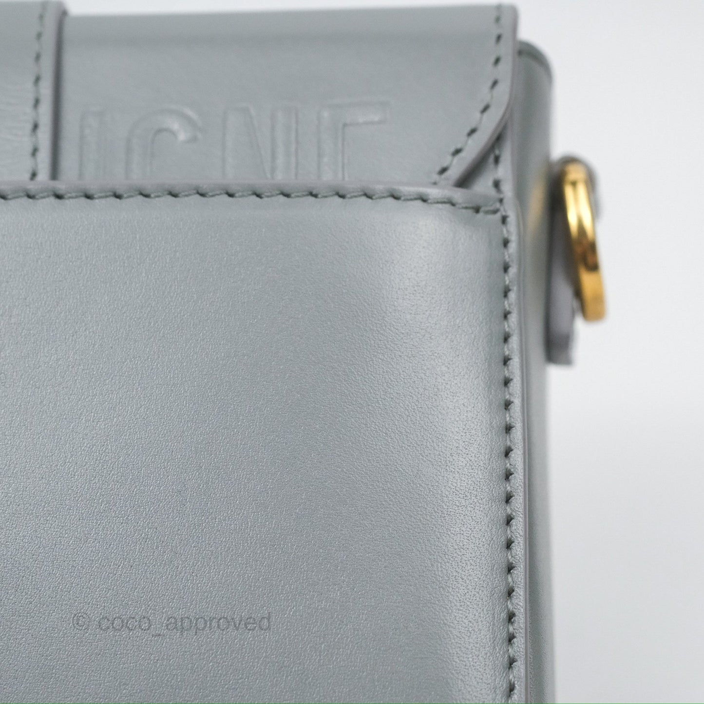 Christian Dior 30 Montaigne Box Bag Grey Calfskin