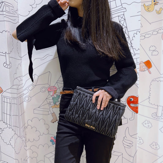 Celine in Cotton and Viscose Collar Sweater