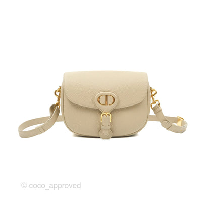 Christian Dior Medium Bobby Flap Beige Grained Calfskin