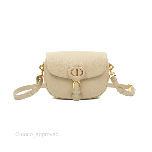 Christian Dior Medium Bobby Flap Beige Grained Calfskin