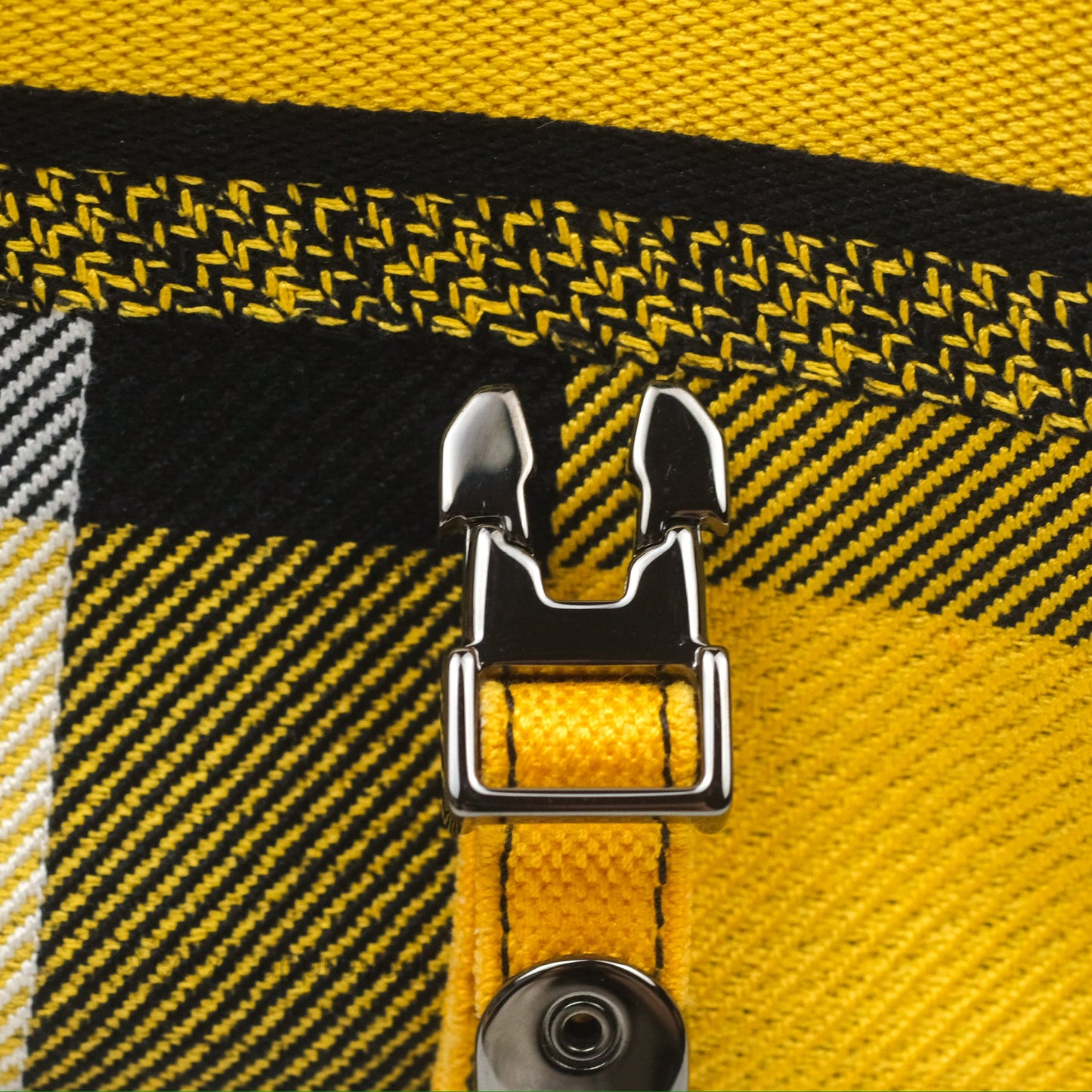 Christian Dior Small Diorcamp Bag Yellow Black Checkered Embroidery