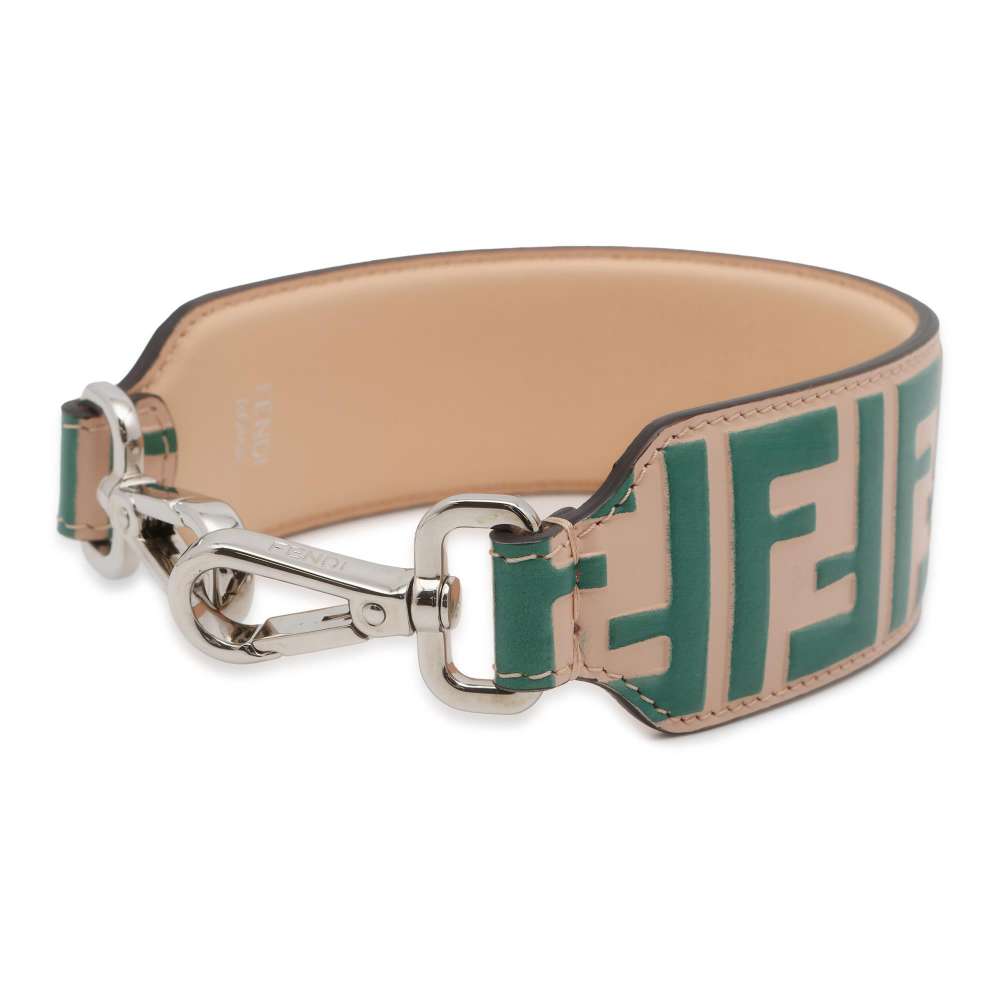 FENDI Strap You Mini Green/Pink 8AV105 Leather