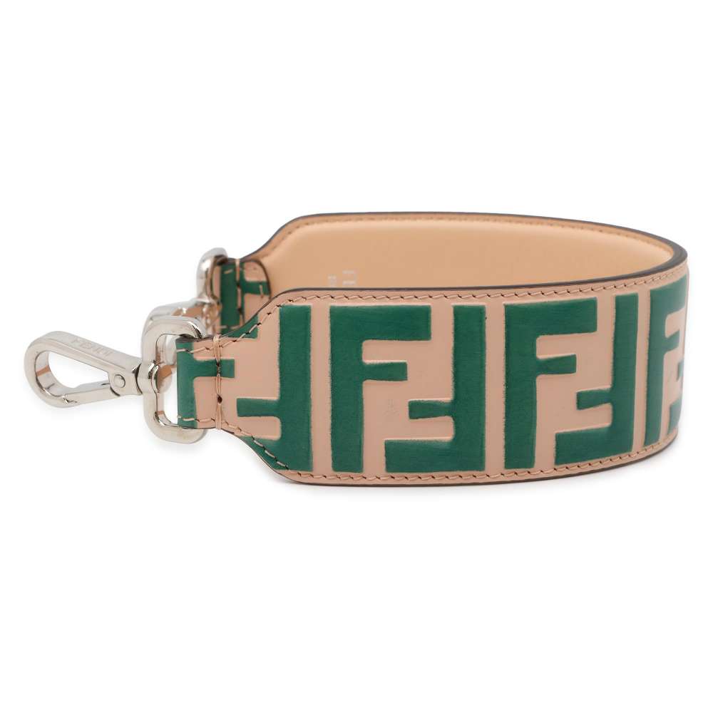 FENDI Strap You Mini Green/Pink 8AV105 Leather