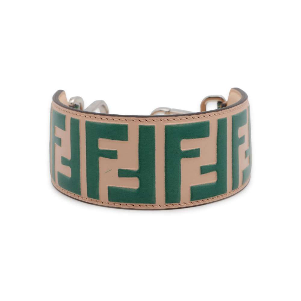 FENDI Strap You Mini Green/Pink 8AV105 Leather