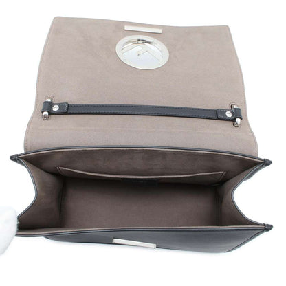 FENDI Canayef 2way Shoulder Bag Black 8BT284 Leather