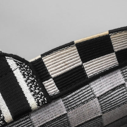 Christian Dior Large Book Tote Checkered Black/ White Canvas