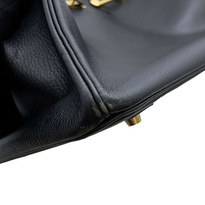 HERMES Birkin Black Ardennes Leather Size 40