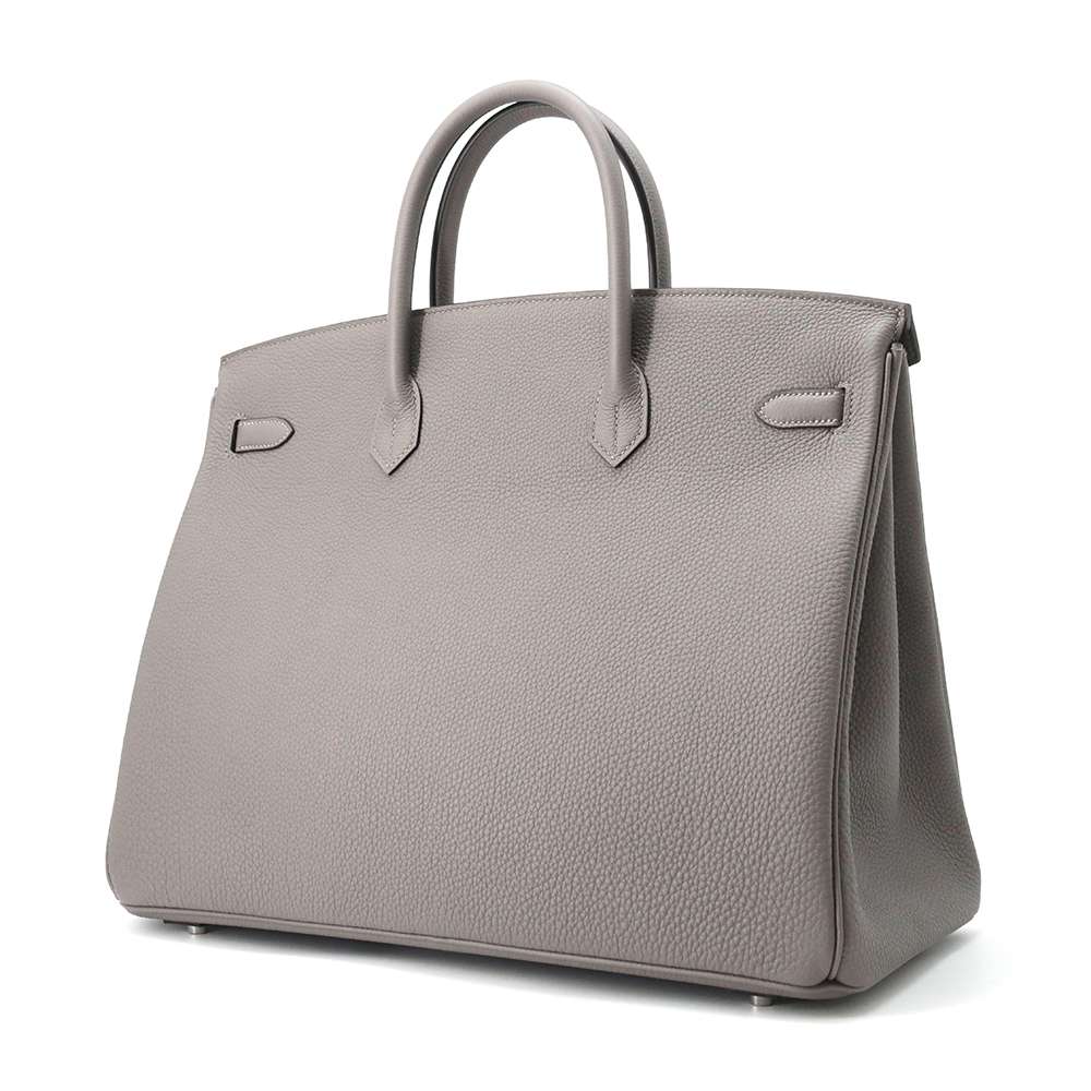 HERMES Birkin Gris Meyer Togo Leather Size 40