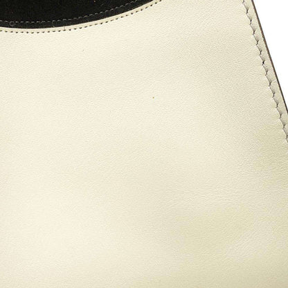 FENDI Peekaboo ISeeU Antonio Lopez White/Brown/Beige 8BN321 Leather suede Size Medium