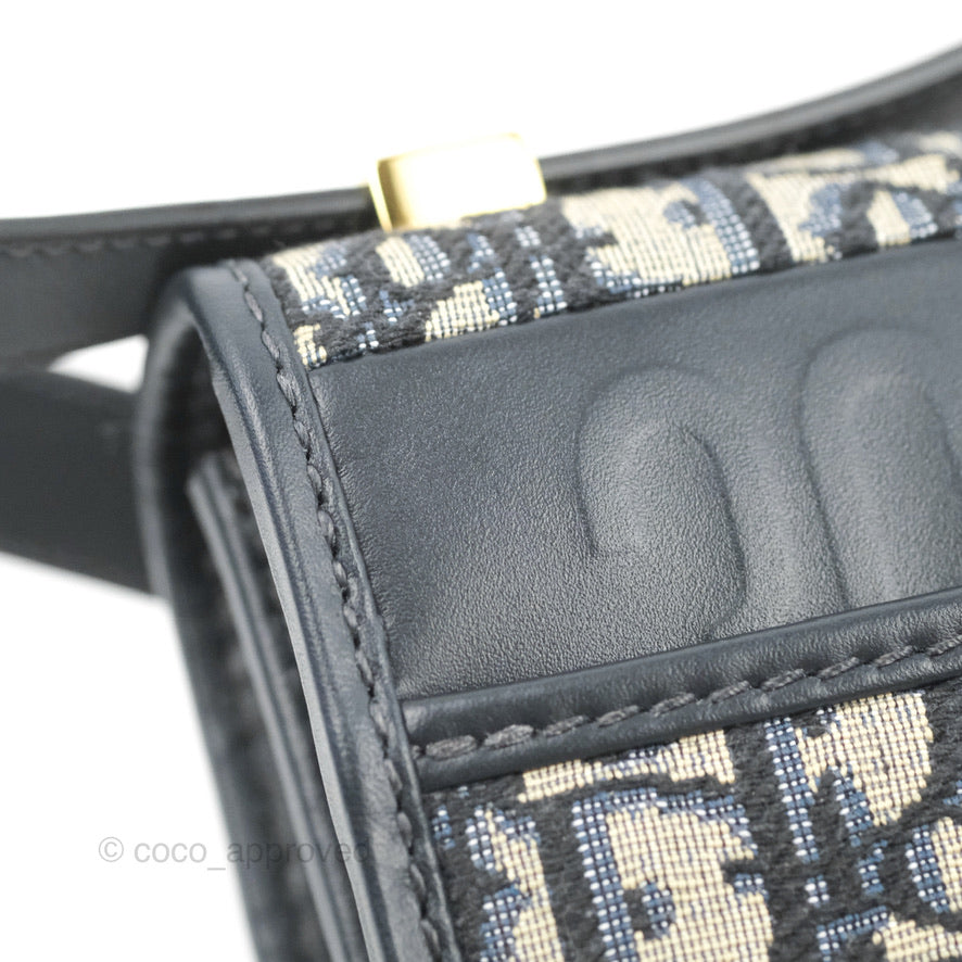 Dior 30 Montaigne Bag Blue Dior Oblique Jacquard