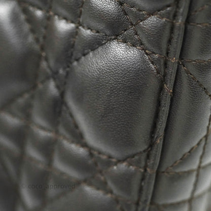 Christian Dior Lambskin My ABCDior Lady Dior Dark Grey Gold Hardware