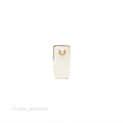 Christian Dior 30 Montaigne Box Bag White Calfskin