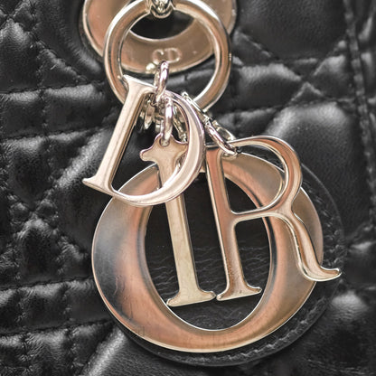 Christian Dior My ABCDior Lady Dior Black Lambskin Silver Hardware