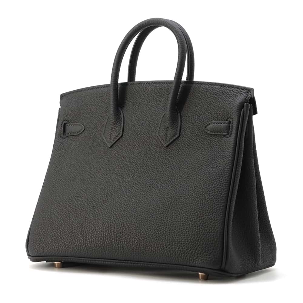 HERMES Birkin Black Togo Leather Size 25