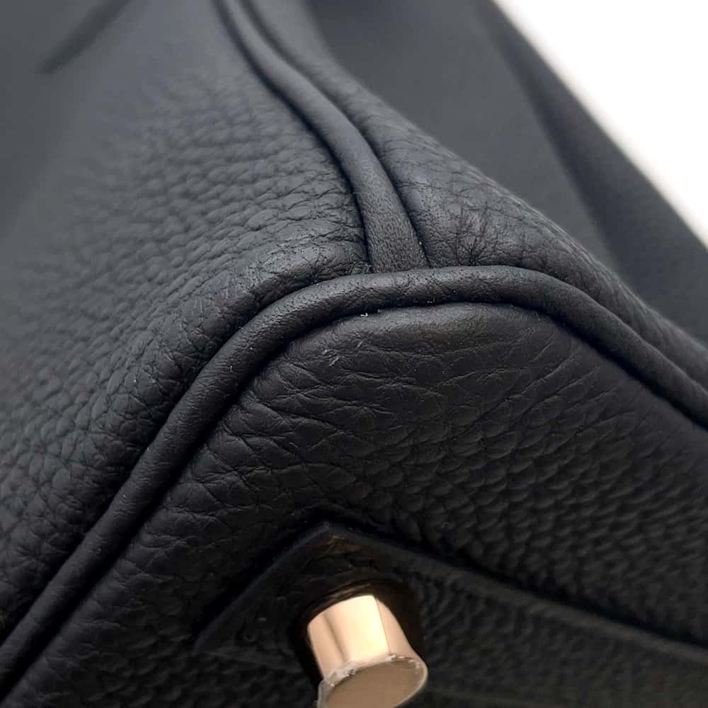 HERMES Birkin Black Togo Leather Size 25