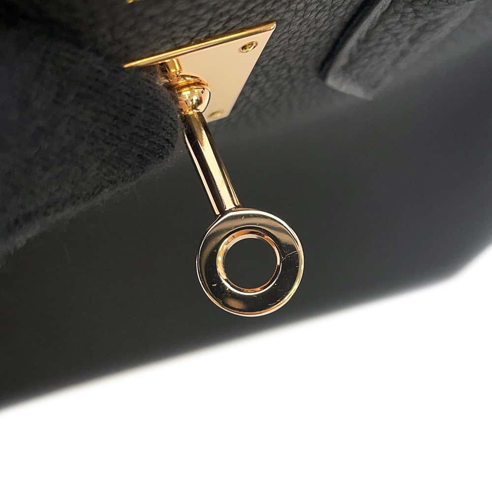 HERMES Birkin Black Togo Leather Size 25