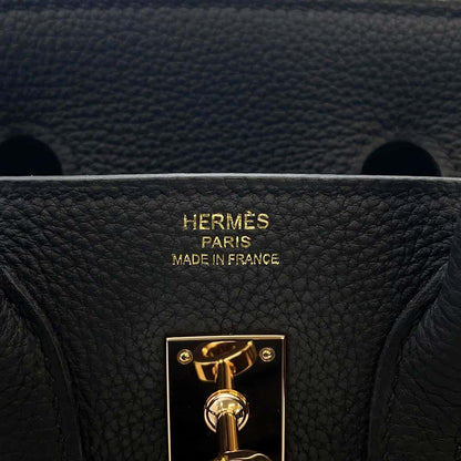 HERMES Birkin Black Togo Leather Size 25
